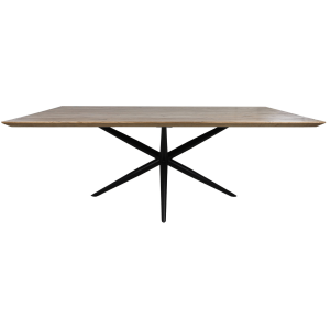 Zurich eettafel 200x100x76 acaciahout slank naturel van het woonmerk HSM Collection