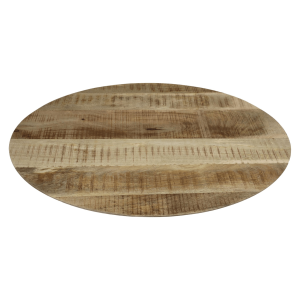 Bern ovaal salontafelblad 130x80x2.5 mangohout naturel van het woonmerk HSM Collection