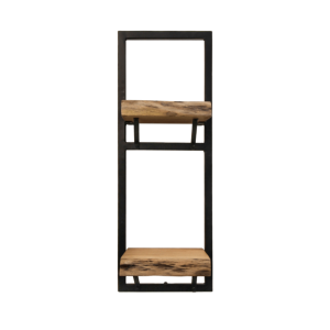 Levels wandplank live edge 25x70 naturel zwart