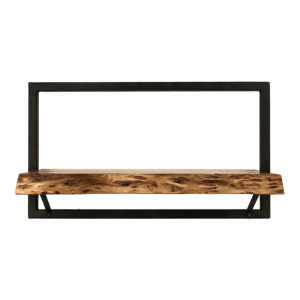 Levels wandplank live edge 56x32 naturel zwart