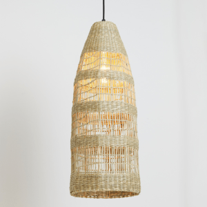 Latika hanglamp Ø20x42 cm naturel