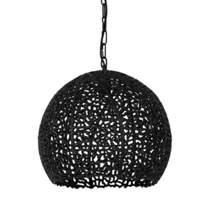 Sinula hanglamp Ø39x38 cm mat zwart