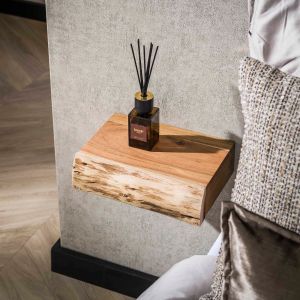 Hardy nachtkastje zwevend acacia hout XS | set van 2 van het woonmerk Fraaai