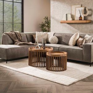 Odila salontafel mangohout set van 2 van het woonmerk Fraaai