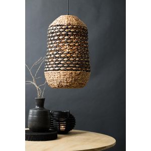 Tripoli hanglamp - naturel/zwart