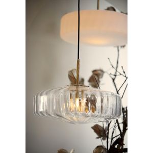 Pleat hanglamp glas