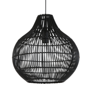 Pacino hanglamp rotan zwart 40cm van het woonmerk Light&Living