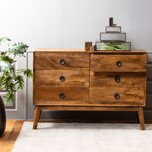 Espita kast 6 laden 114x40x80 cm hout van het woonmerk Light&Living