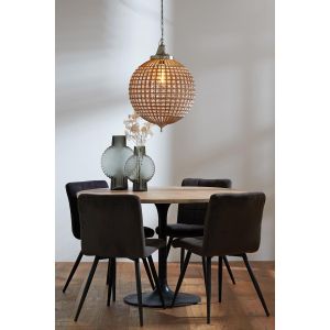 Cheyenne hanglamp - nikkel/kristal