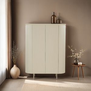 Patou wandkast hout 150 cm - ivoor