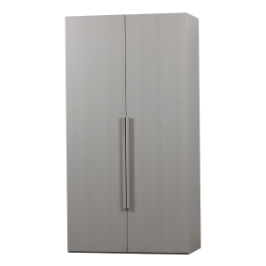 Rens 2-deurs wandkast 110 cm notenhout kiezelgrijs