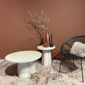 Sandy bijzettafel 50 cm - beige