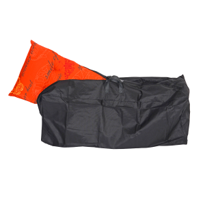 Beschermhoes stoelkussen, rits, waterdicht - zwart