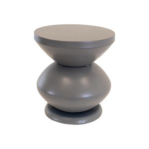 Louis bijzettafel metaal ø35x37cm - grijs