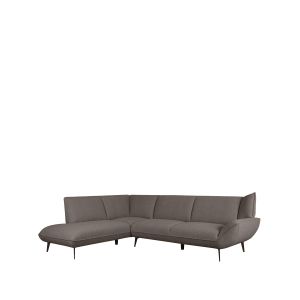 Label51 Pesaro hoekbank links bouclé - bruin