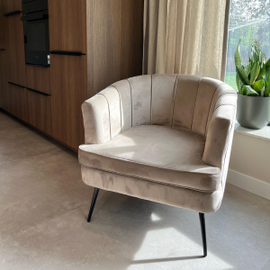 Norah fauteuil velvet