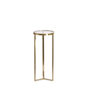 Retiro pilaar Ø35x81 cm - glas bruin/licht goud