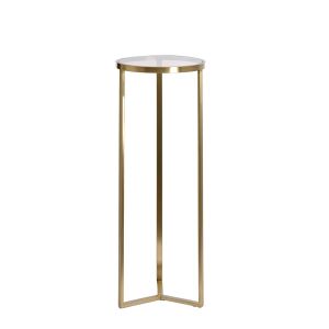 Retiro pilaar Ø40x101 cm - glas bruin/licht goud