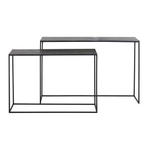 Boca sidetable set van 2 - antiek mat zwart