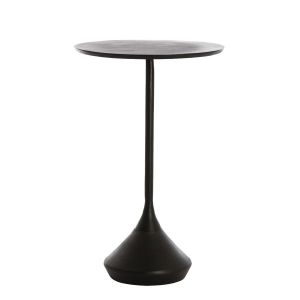Dimphy ronde bijzettafel Ø35x56 cm - lood antiek