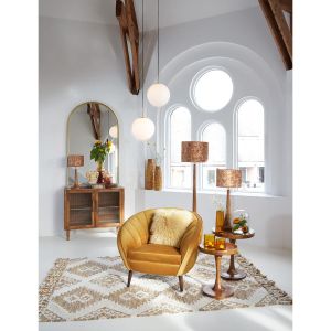 Suwadi vloerkleed 230x160 cm - oker/wit