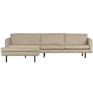 Rodeao chaise longue links boucle - beige