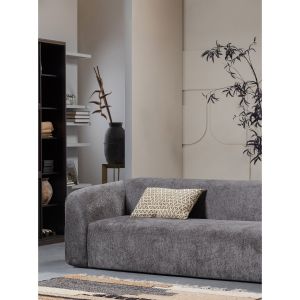 Sloping 3-zitsbank velvet