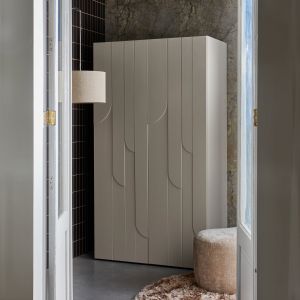 Rain 2-deurs kledingkast grenen - dust