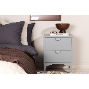 Salvo nachtkastje - 2 laden - grijs