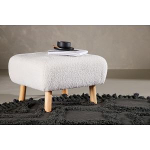 Kai poef - teddy - wit