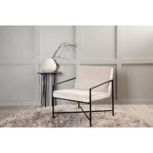 Nara fauteuil - velvet - champagne