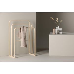 Runo staand handdoekenrek - naturel