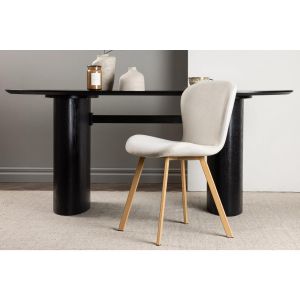 Jilla eetkamerstoel - linnen - beige