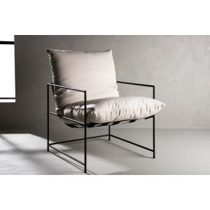 Mera fauteuil - linnen - beige