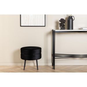 Zane hocker - velvet - zwart