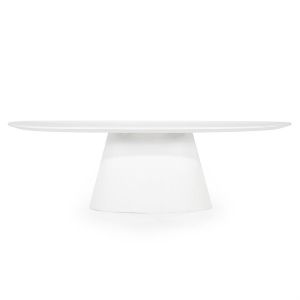 Ovale eettafel Elin - 250x110 cm - wit