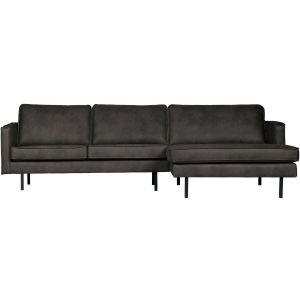 Chaise Longue Rodeo Rechts Zwart