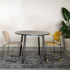 Puur Farsund eettafel zwart