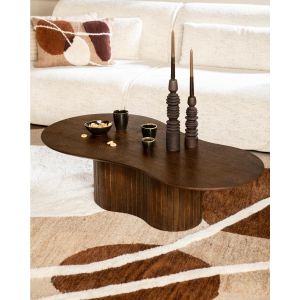 Organische salontafel Jordy - mangohout - 130x70 cm