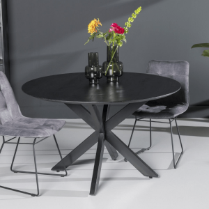 Oslo eettafel rond zwart