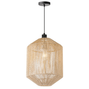 Ibiza hanglamp 1L 33x33x162 cm jute van het woonmerk Label51