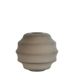 Nayoro vaas Ø32,5x29 cm - glas mat lichtbruin