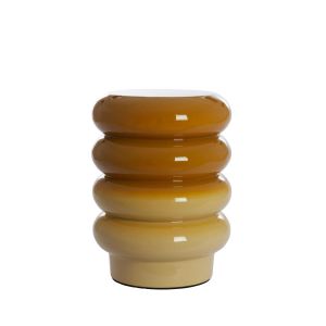 Mirogi bijzettafel Ø30x39 cm - glanzend okergeel