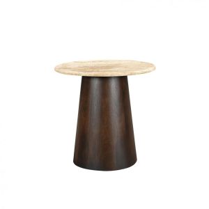 Valentino ronde bijzettafel - Ø45 cm - beige