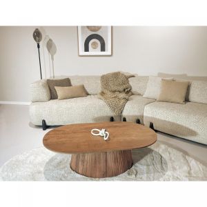 Salvator ovale salontafel - 120 cm - hout