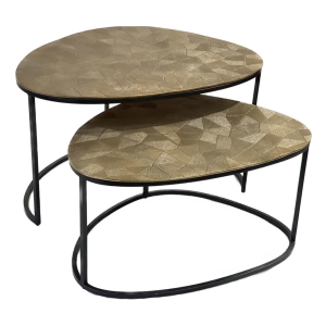 Filou salontafel set van 2 - goud