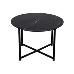 Salontafel Collin Ø75 cm - zwart marmer