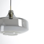 Solna hanglamp Ø39,5x27 cm - brons/smoke glas
