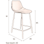 Counter Barstoel Franky 65 cm