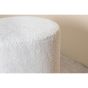 Cleo poef - teddy - off white